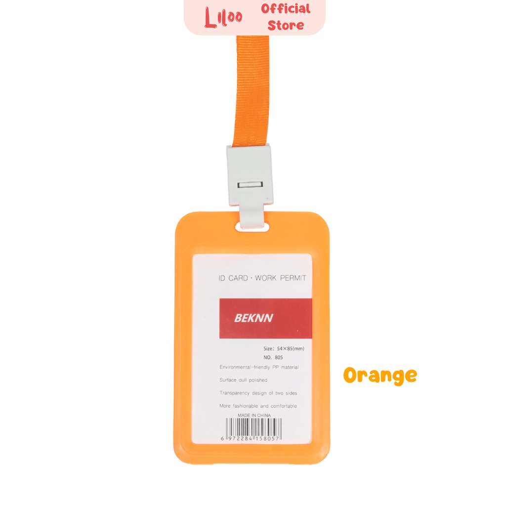 

Name Flashee Tag PP Orange ID Card Holder PP Lanyard PP Gantungan Kartu Nama Panitia 2 Sisi