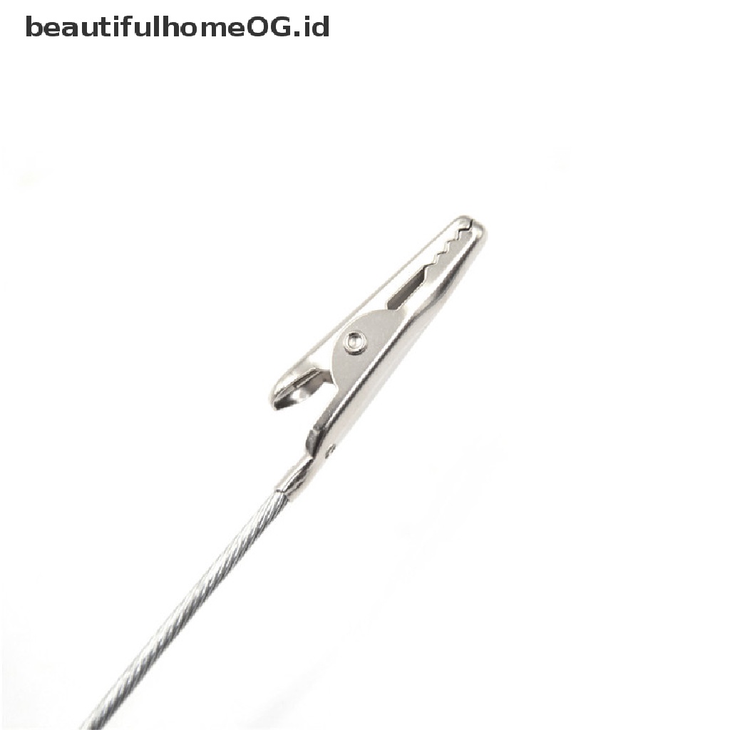 10pcs Klip Buaya Panjang 10cm Bahan Metal Noninsulated Untuk Uji Listrik