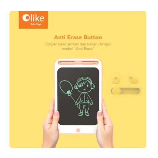 

Olike LCD Drawing Board 8inch Papan Tulis Digital Mainan Alat Tulis