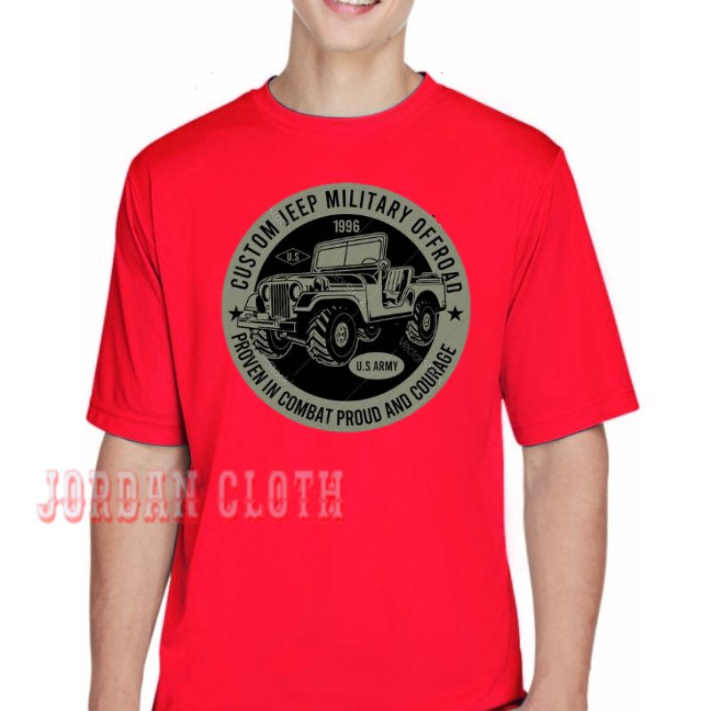 Tshirt Baju Kaos Jeep Military Offroad