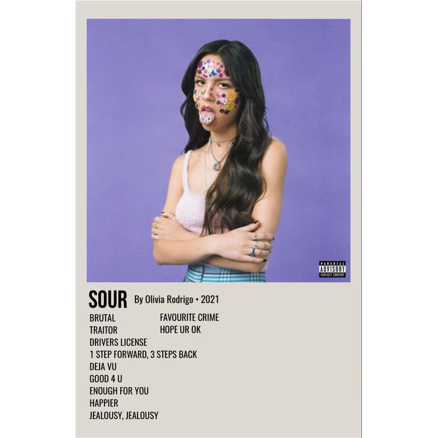 [PROMO] POSTER COVER ALBUM OLIVIA RODRIGO SOUR