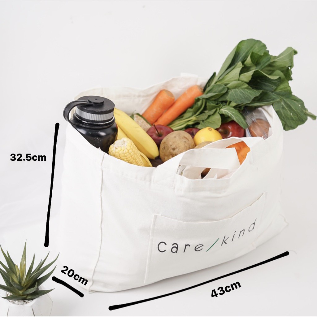 Tas Belanja Ramah Lingkungan - Eco Friendly Shopping Bahan Katun Grocery Bag