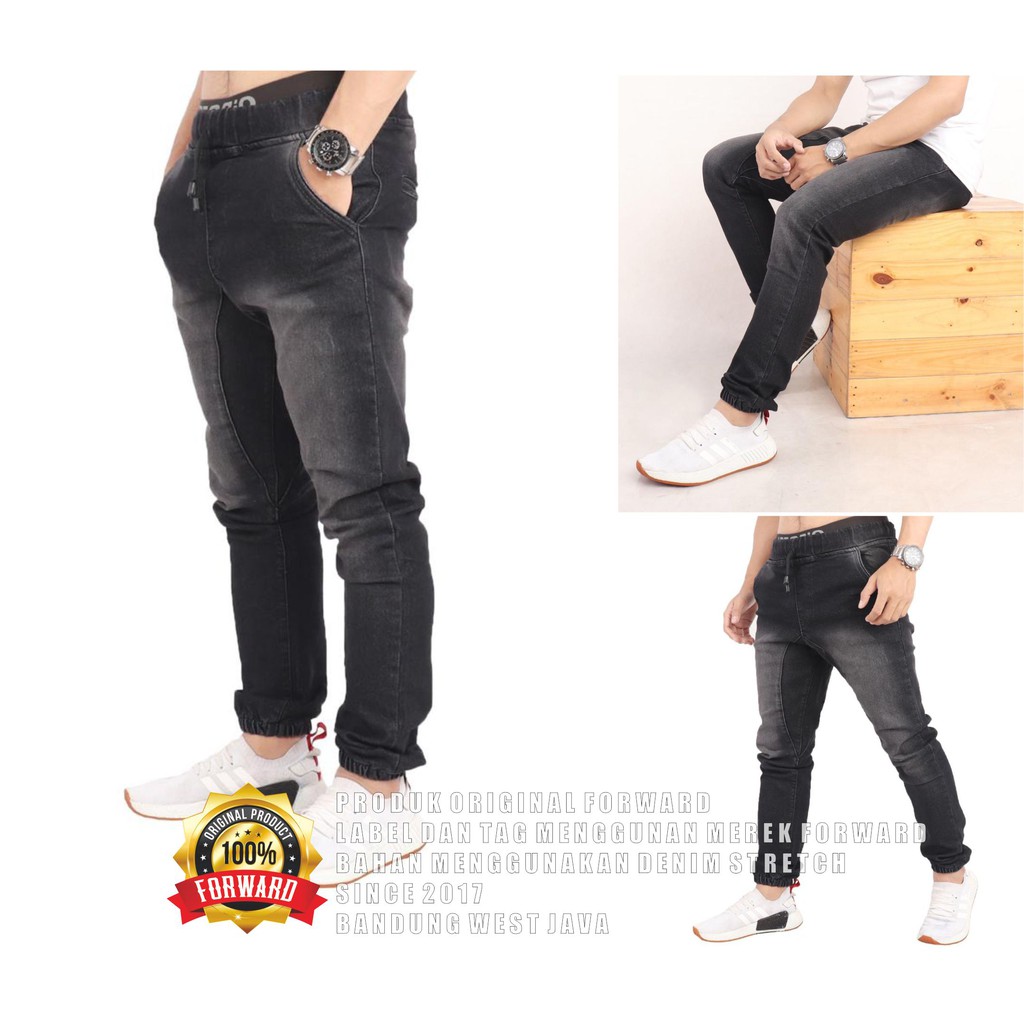 Celana Joger Jogger Denim Jeans Pria Pria Original Forward