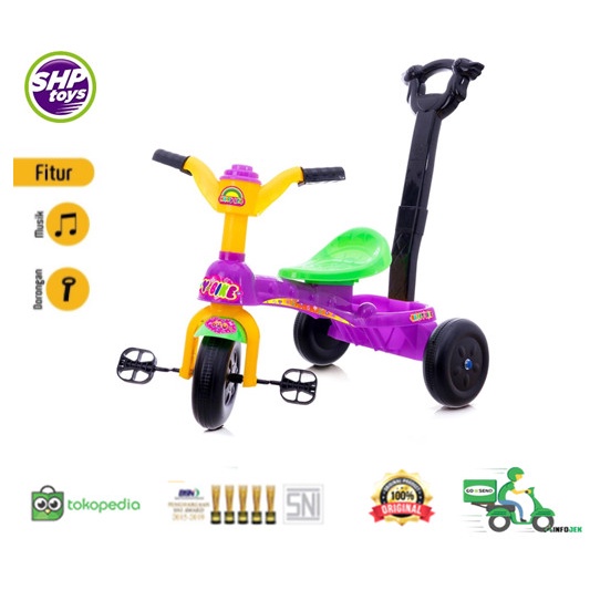 Sepeda Roda Tiga Mainan Anak SHP Tricycle HB 620 Sepeda Dorong Anak