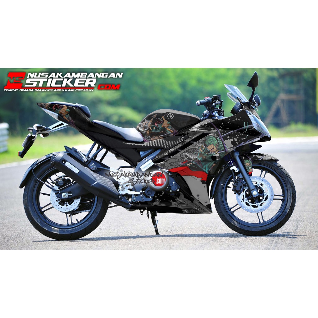 Decal Stiker Motor Yamaha R15 V2 Full Body Anime New Grafis Racing Team Sticker Variasi Custom Bahan