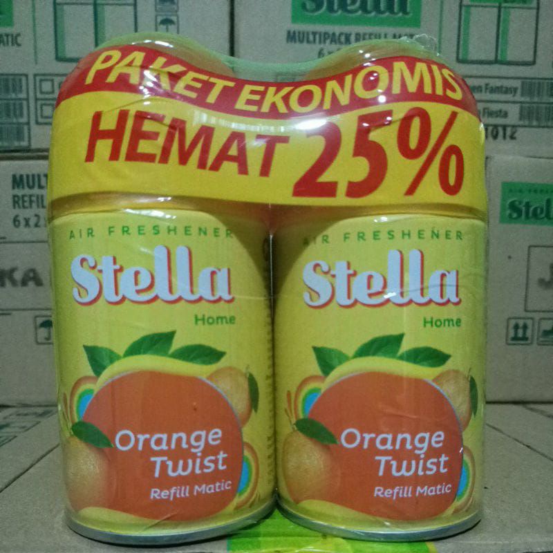 stella matic reffil paket ekonomis (2 x 225 ml)pengharum ruangan