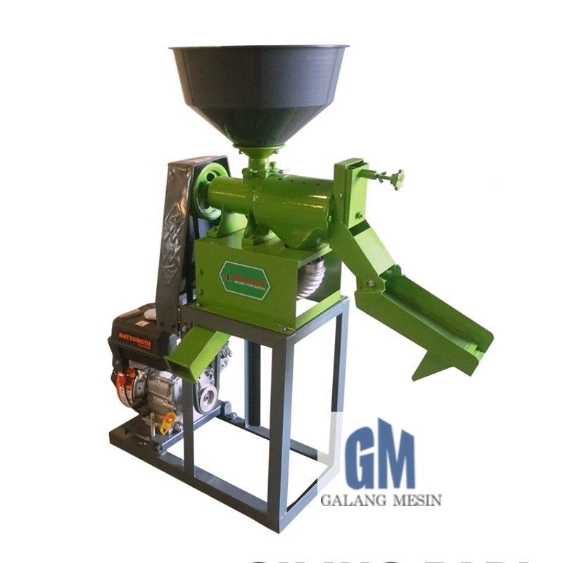 MAHKOTA Mesin Alat Gilingan Padi Dengan Rangka KD-400 Penggiling Padi KD400