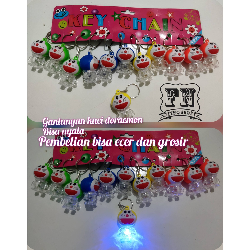 Gantungan kunci/Gantungan Doraemon bisa nyala