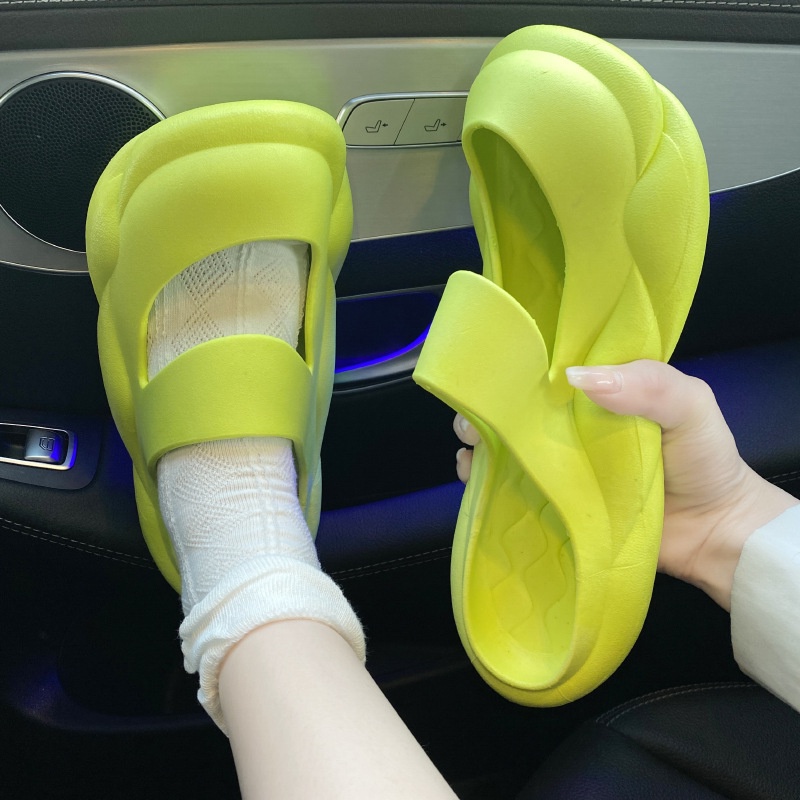 PINKMALL- SANDAL WANITA  SIMPLE KARET NYAMAN IMPORT CLOGS IMPORT ANTI LICIN