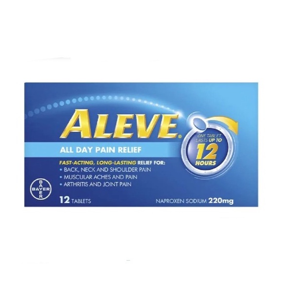 ALEVE - All Day Pain Relief Lasts Up to 12 Hours (12 tablets)