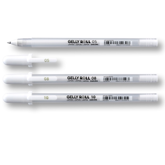 Sakura Gelly Roll White - Set of 3