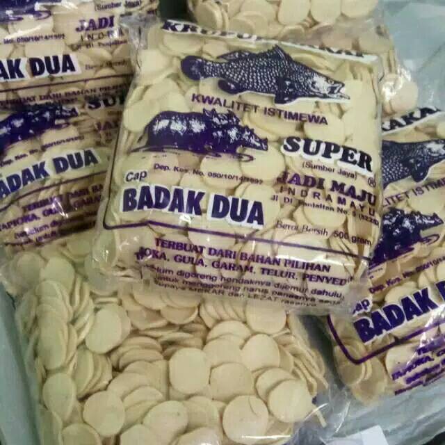 

Krupuk Ikan Kakap Mini Super Cap "BADAK DUA" Berat - 500 Gram