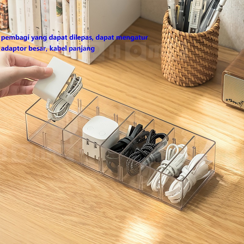 Kotak Organizer Kabel Charger Alat Tulis Perhiasan Aksesoris / Cable Accessories Jewelry Organizer Box