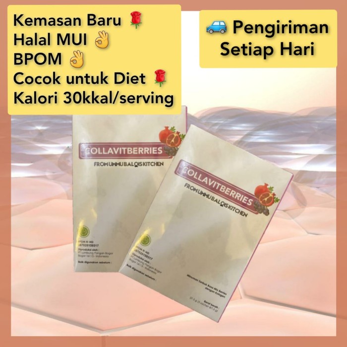 

COLLAVITBERRIES MINUMAN EKSTRAK BERI MARINE KOLAGEN GLUTATHIONE HALAL
