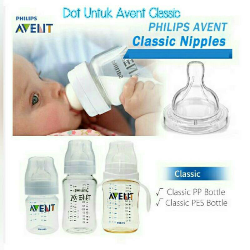 PUTING DOT NIPPLE UNTUK PHILIPS AVENT CLASSIC