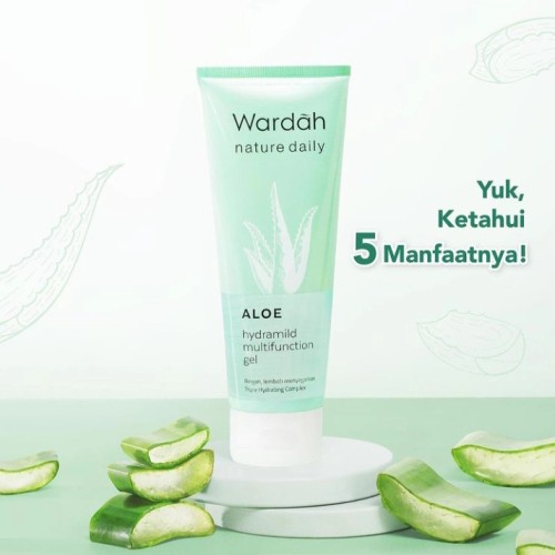 Wardah Nature Daily Aloe Hydramild Facial Wash 60 ml / Wardah Nature Daily Aloe Hydramild / Wardah Nature Daily Series