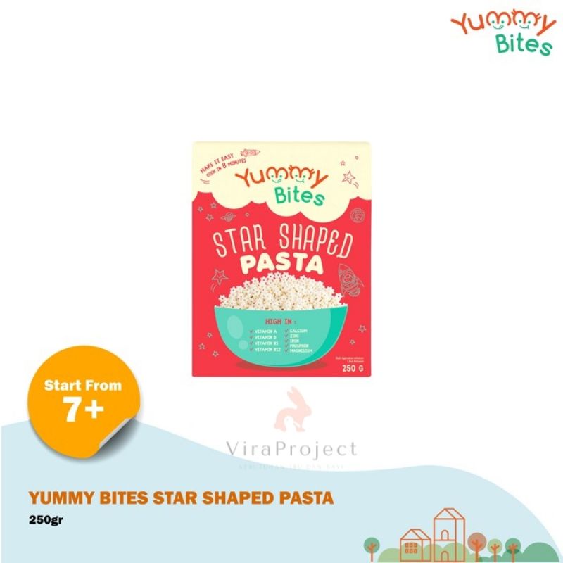 7+ Yummy Bites Star Shaped Pasta 250gr