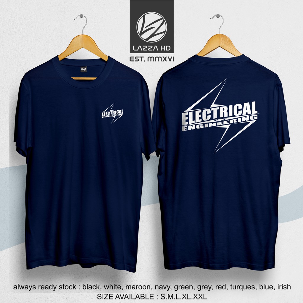 Kaos Baju Distro TEKNIK LISTRIK ELECTRICAL ENGINEERING DEPAN BELAKANG Terlaris