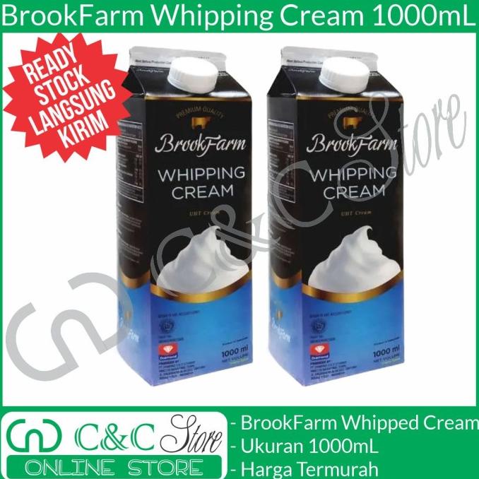 

(BISA COD) brookfarm whipping cream premium dairy whiped 1000 ml 1000ml 1L 1 L KOMPLIT Kode 1223