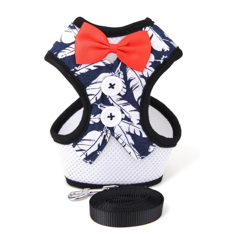 Harness Bow Tie Pita Untuk Anjing Kucing Kelinci