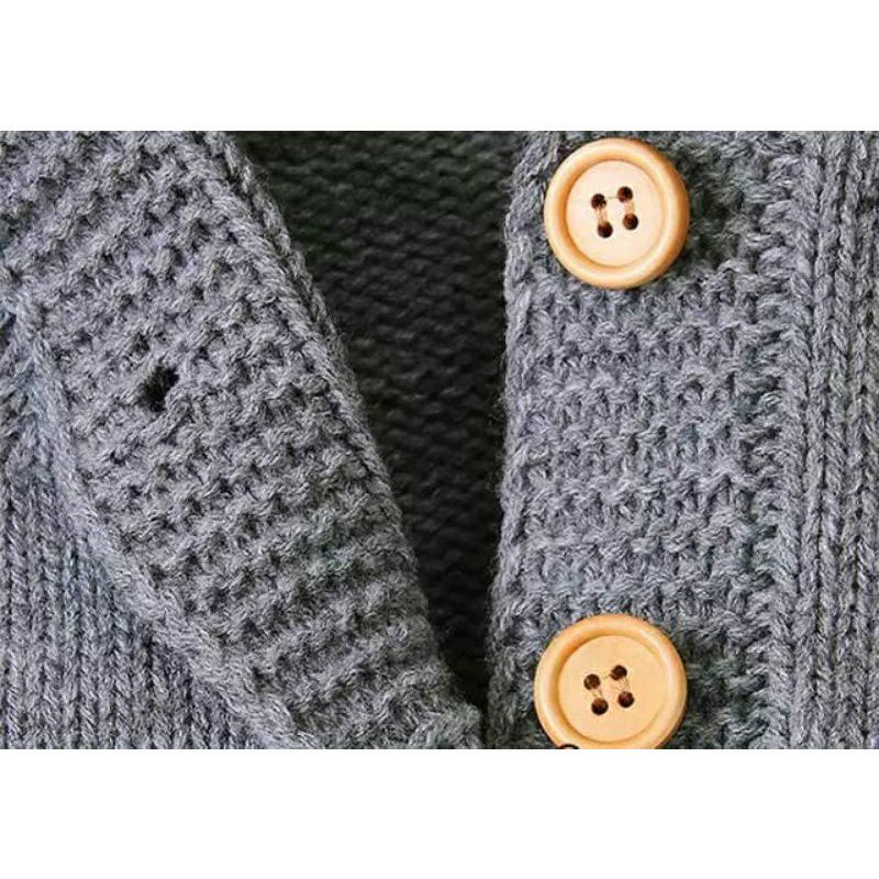 Jumper Bayi Laki-laki&amp;Perempuan Jumper 0-12 Bulan Popcorn Rajut Halus Lembut/jumpsuit bayi Lembut