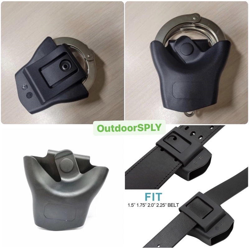 Holster Borgol Universal Karet Muat Kopel Gesper Fit ASP handcuffs