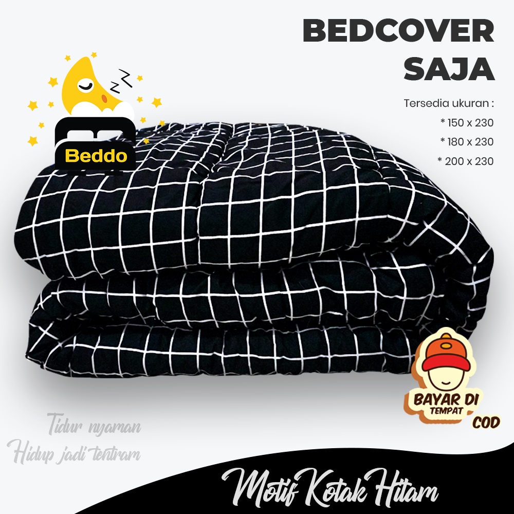 BEDCOVER (Only) Tanpa Sprei 120x220 Motif Aesthetic