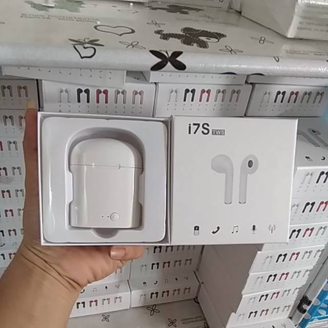 HEADSET BLUETOOTH  4.2 i7S i8S TWS With Charging Case - earphone bluetooth wireless