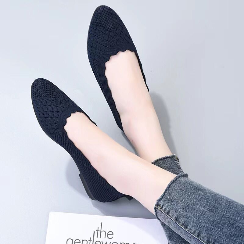 Permata  Sepatu Flat Shoes Wanita Import A05 Premium Quality  Fliknit Shoes