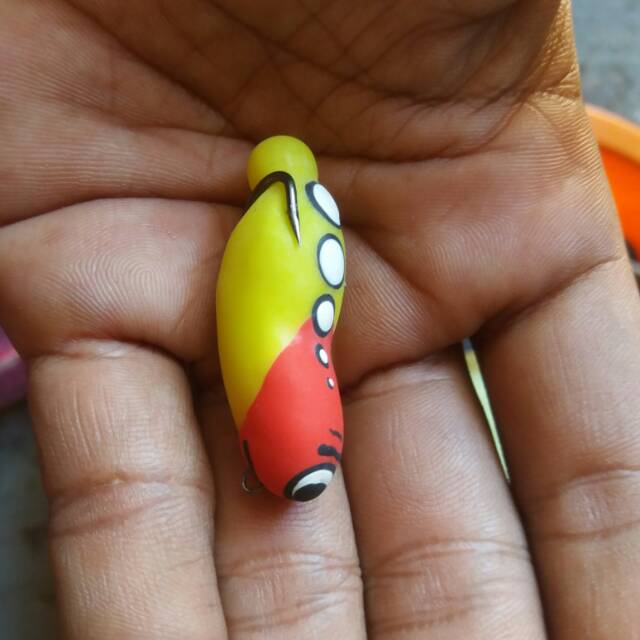 cetakan /Molding soft frog geol/ wtd ukuran 4cm hook no.1