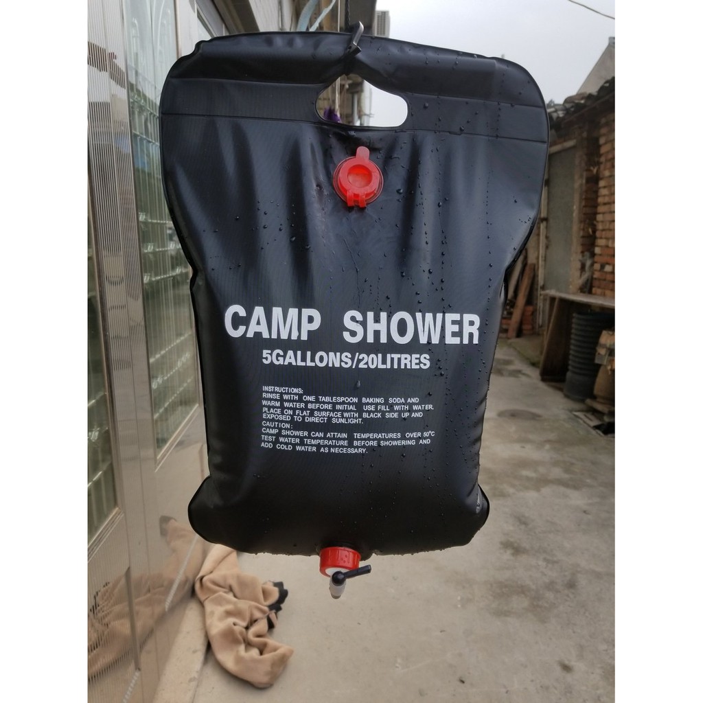 Camp Shower kapasitas 20 Liter kantong Air Mandi Minum Outdoor Camping Offroad -