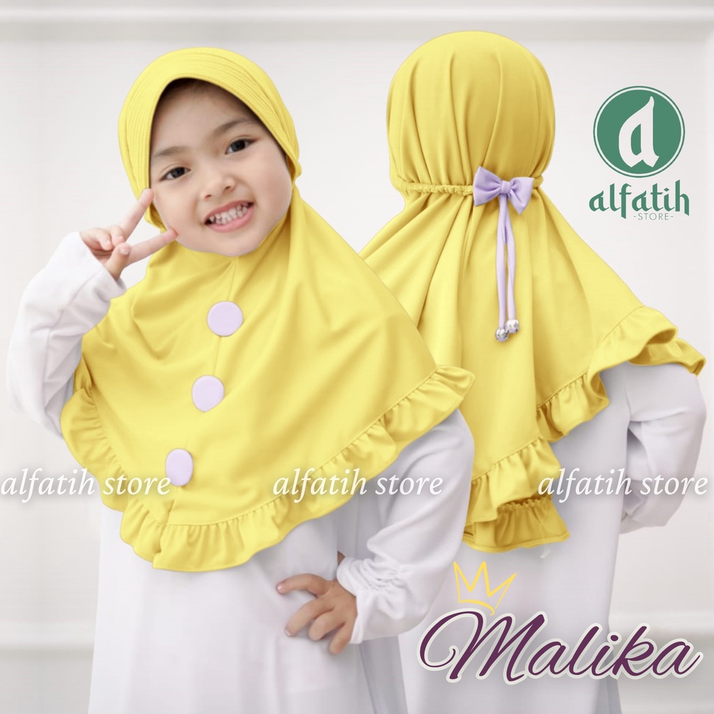 JILBAB ANAK TK - SD MALIKA TALI PITA KARET / PITA KARET / JILBAB ANAK USIA 4-7 TAHUN / PAKAIAN MUSLIMANAK PEREMPUAN / KERUDUNG ANAK TK / HIJAB ANAK TK-SD KHIMAR ANAK