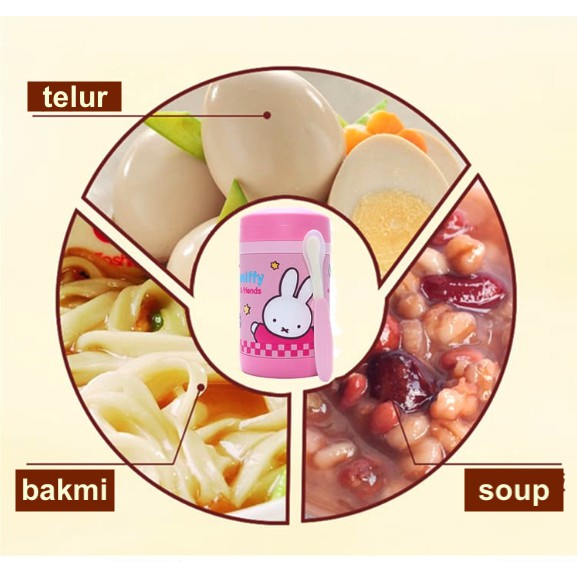 ORIGINAL miffy vacuum termos soup 430ml MF3343