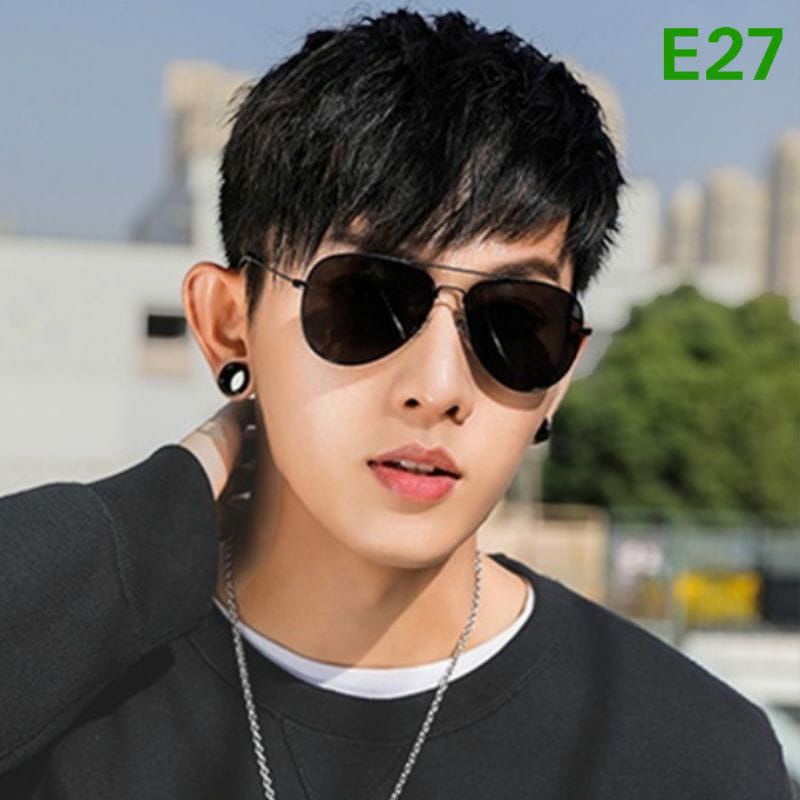 KACAMATA GAYA MODEL PILOT FULL HITAM PRIA / WANITA