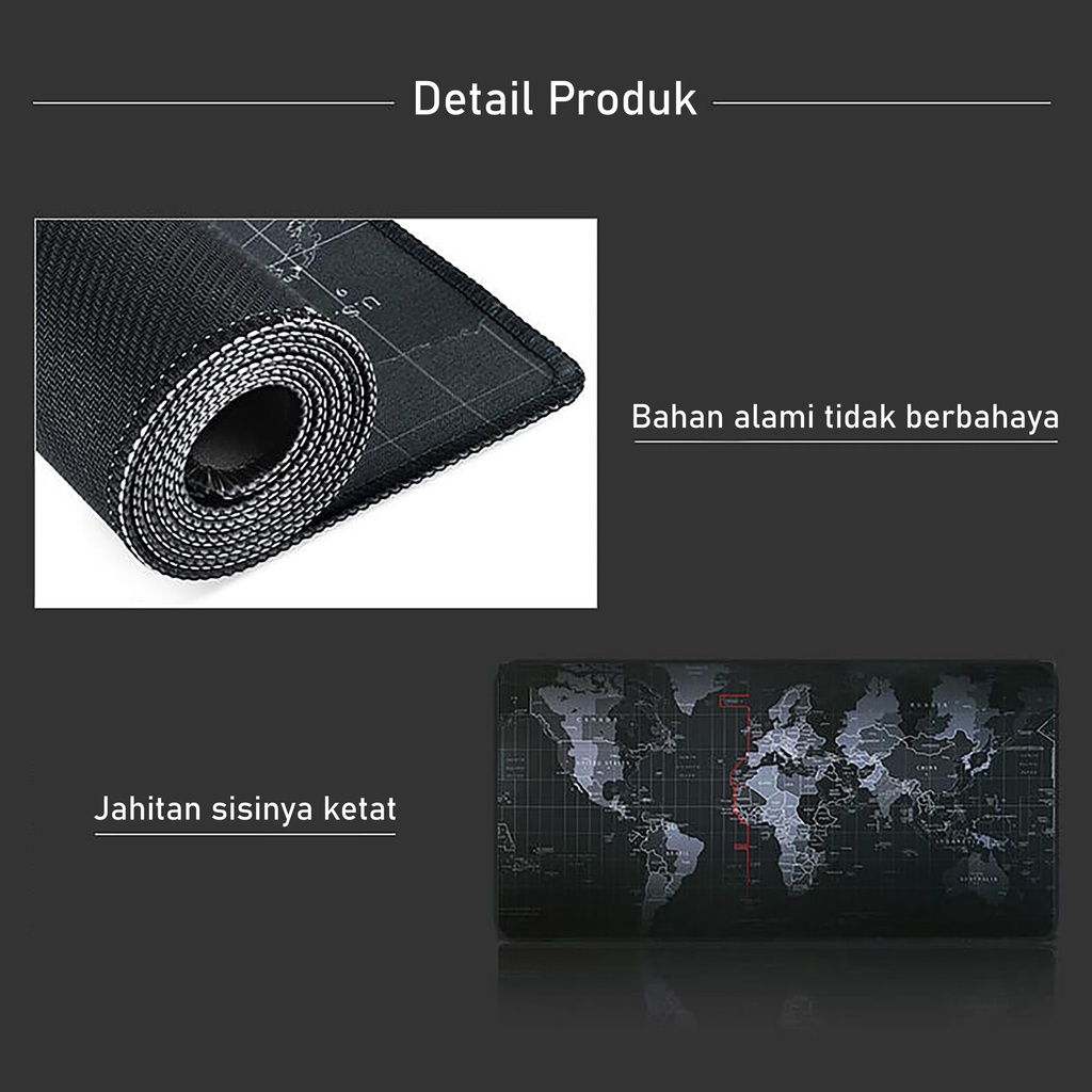 Mouse pad peta dunia bulat kartun grafiti mouse pad besar