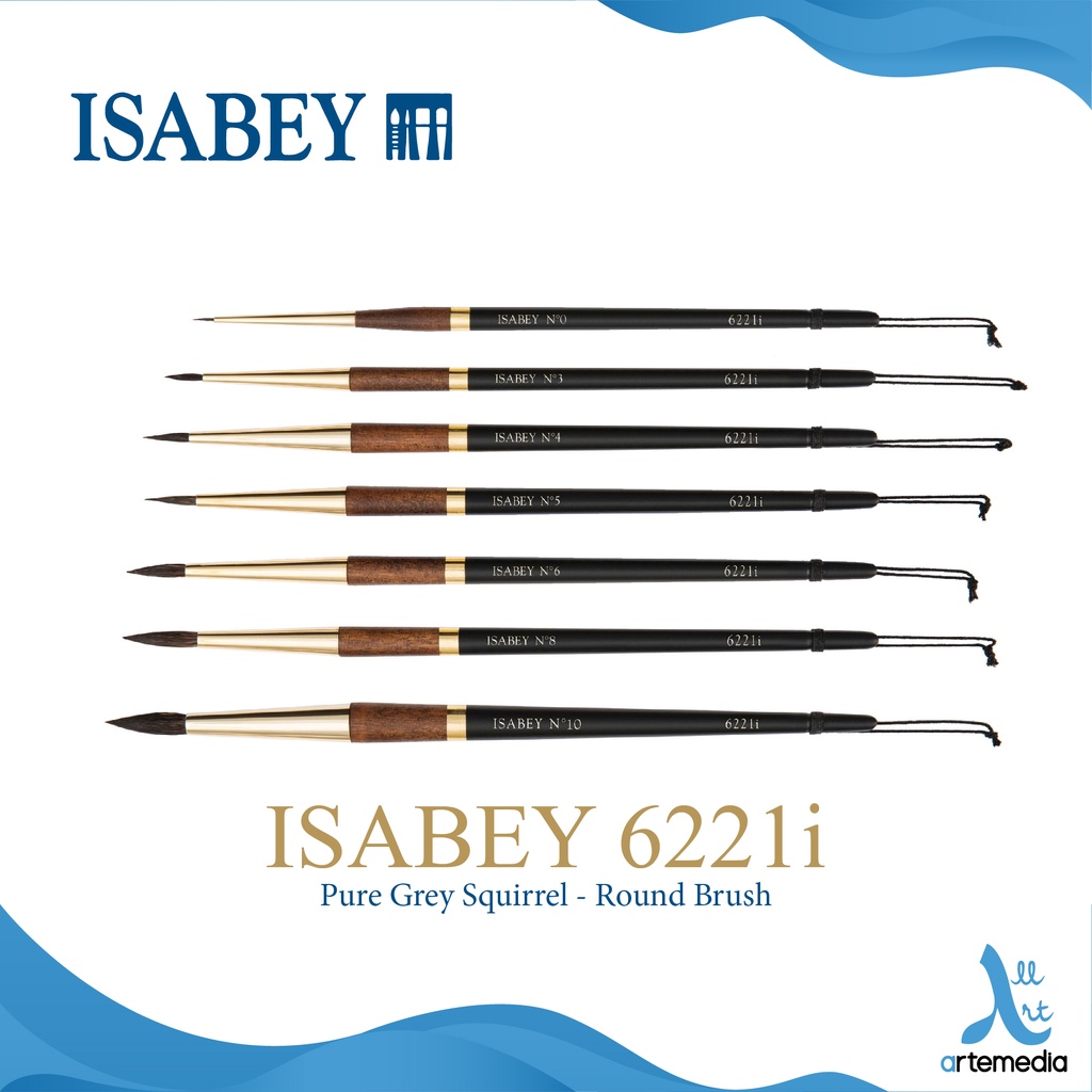 

Isabey 6221i Round Pure Squirrel Brush Short Handle
