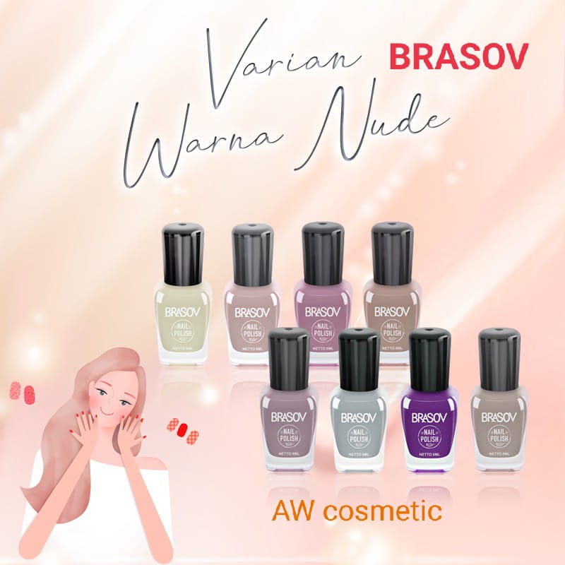 Kutex Brasov Nail Polish Nude / Red [BISA PILIH WARNA] ( PCS )