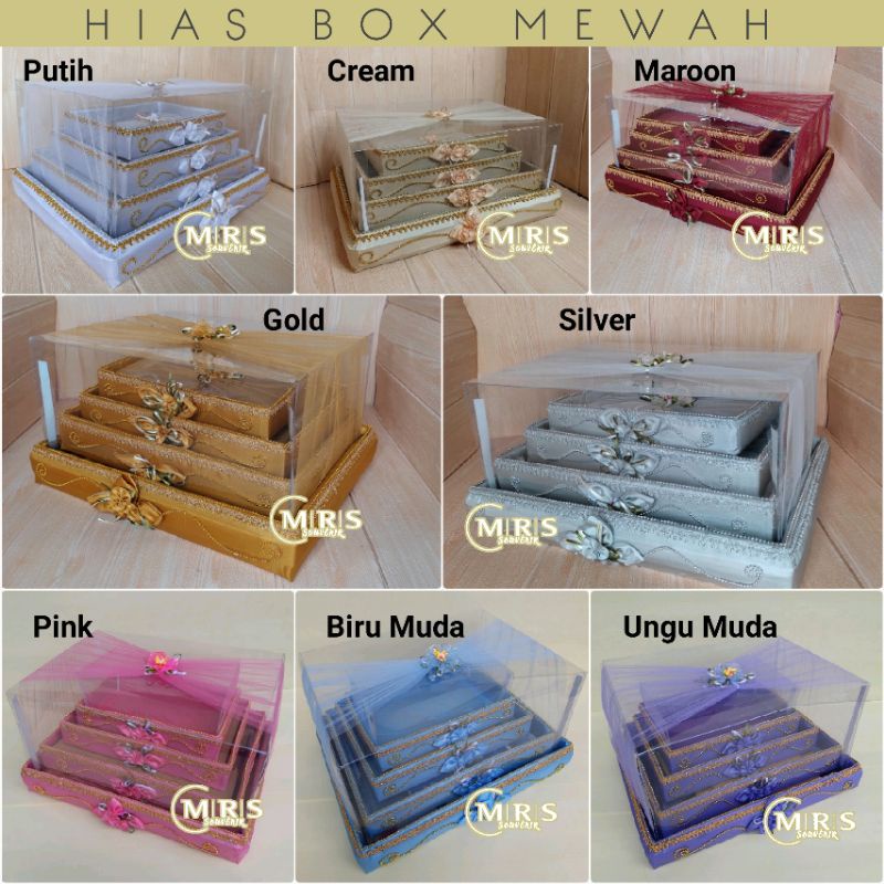 Kotak Hantaran Seserahan Pernikahan Mika Box Mewah Free Packing Tambahan Kardus Full Plus Label Fragile Termurah