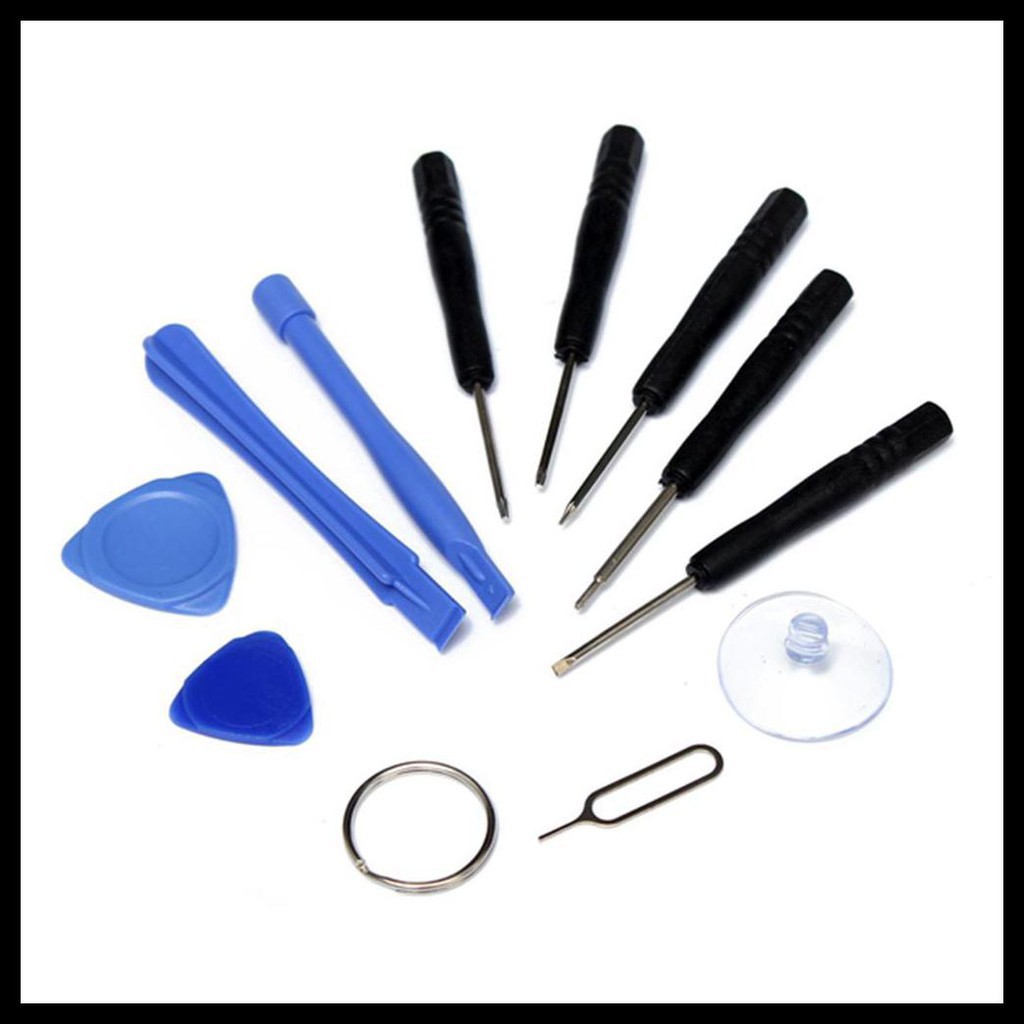 Alloet Peralatan Reparasi Smartphone 11 in 1 Repair Tools Set Alat Perbaikin W3011Black Grab Medan