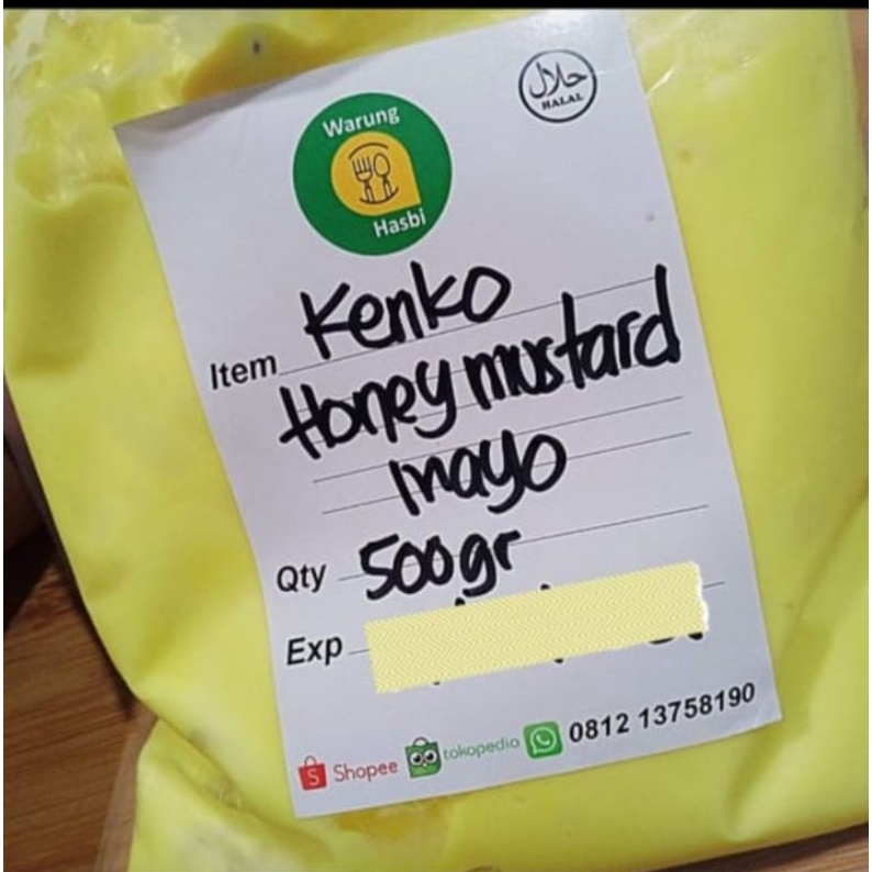 

kenko honey mustard mayo repack 500gr (honey mustard mayo nya wingstop)
