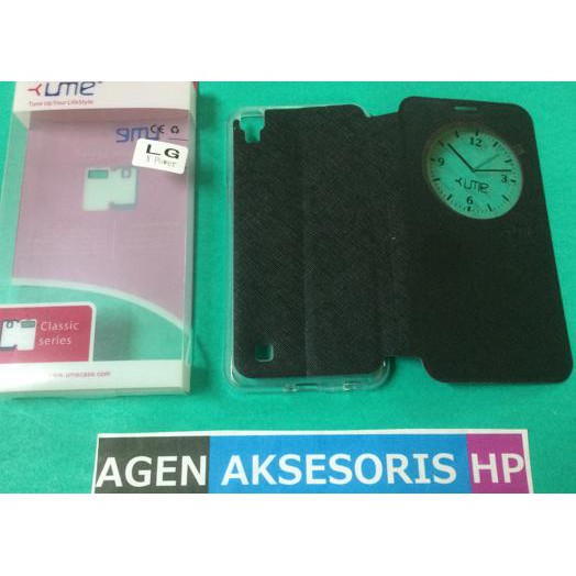 Flipcover LG X Power K220 5.3 inchi Flip Case Sarung Buku UME Classic