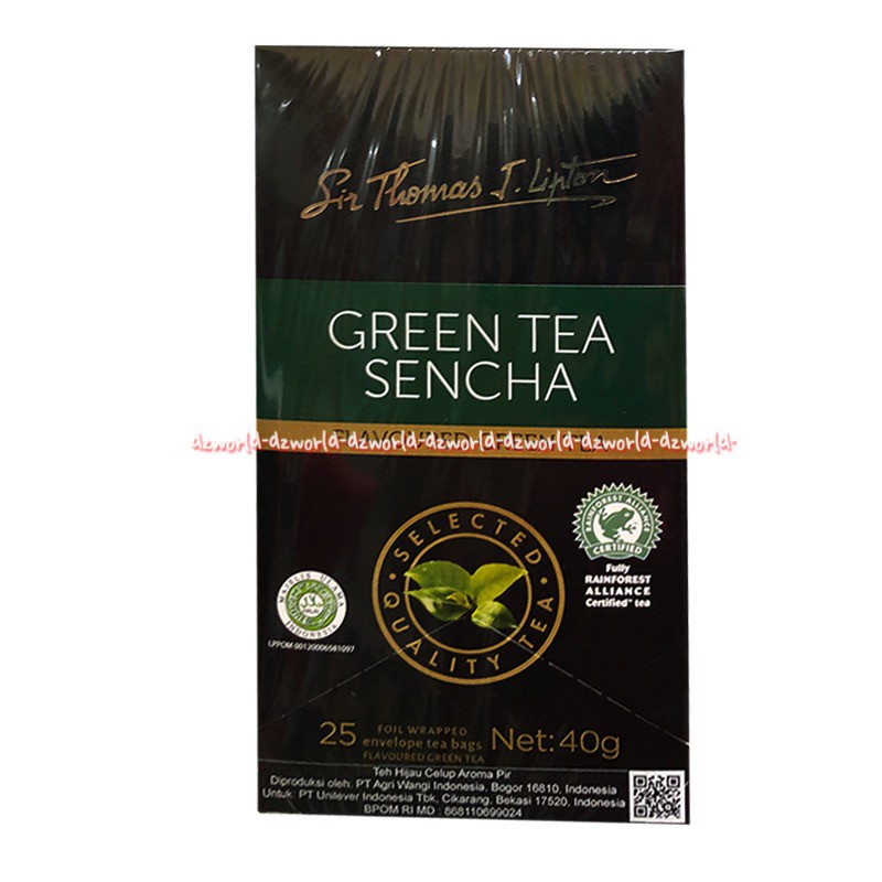 St Thomas  J Lipton Fresh Earl Grey 25bag Black Tea English Breakfast Decaffeinated Green Teh Hitam