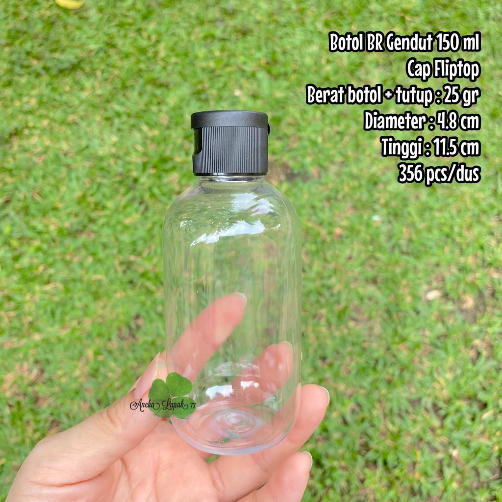 Botol FLIPTOP BR Gendut 150 ml botol kemasan kosmetik 150 ml