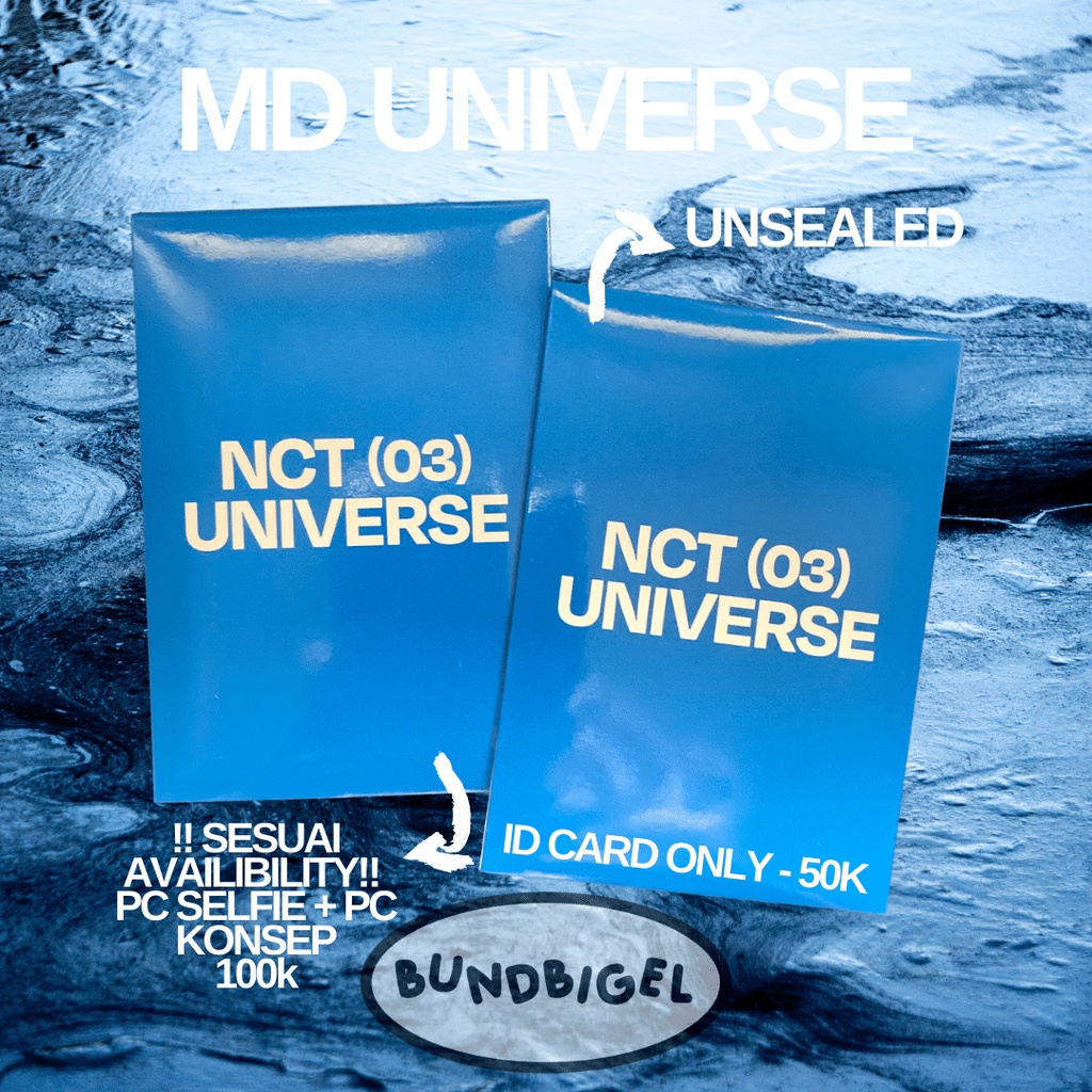 [baca deskripsi] UNSEALED MD UNIVERSE 2021 NCT OFFICIAL ID CARD [ready stock]