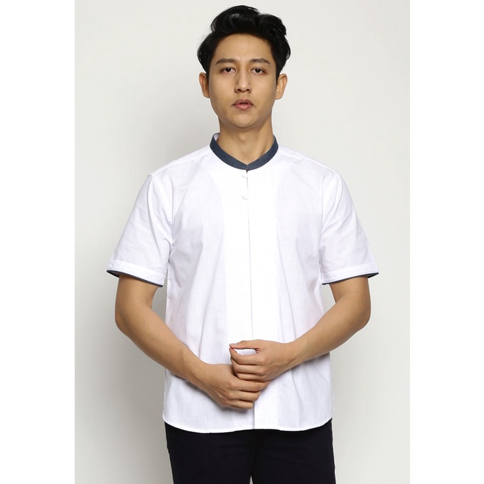 KENT&CREW KEMEJA KOKO HITAM PRIA - C-YEEB12-O1 - Putih, S