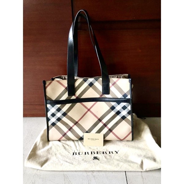 Preloved Burberry authentic tote bag
