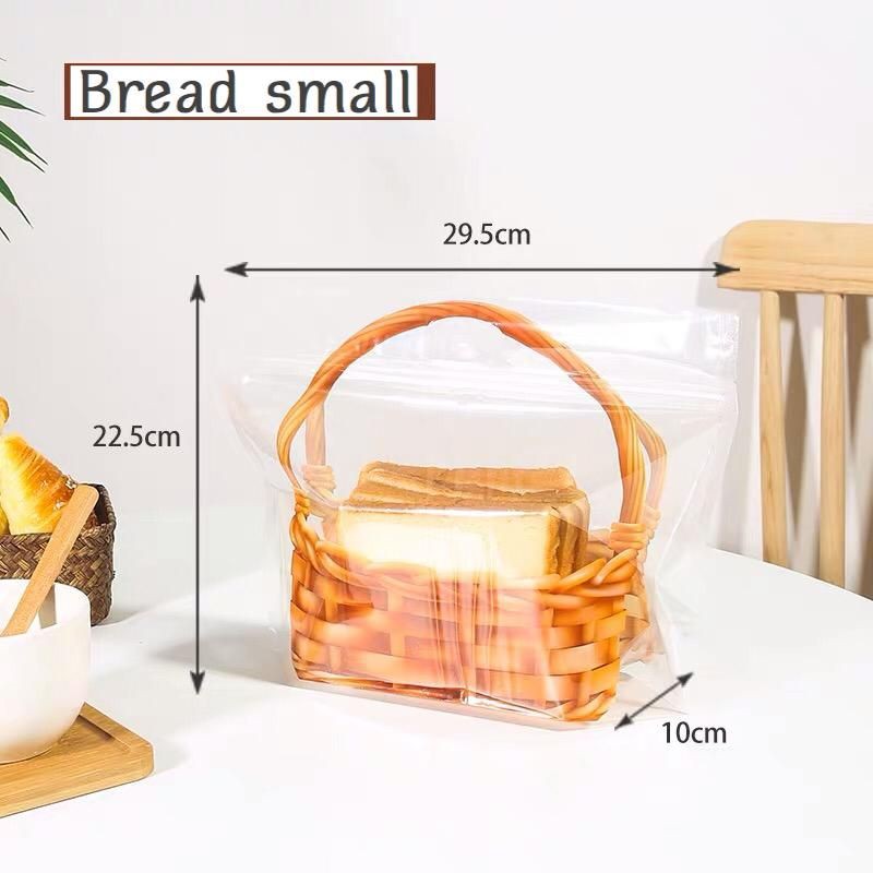 Plastik roti tawar / donat  Kantong Zipper Tenteng bag bread toats