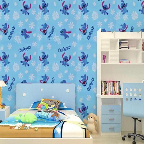 Wallpaper Dinding Motif Stitch