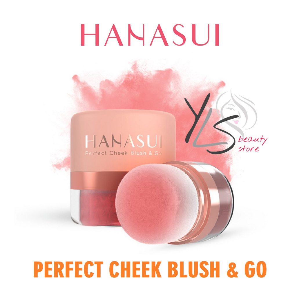 HANASUI PERFECT CHEEK BLUSH &amp; GO - TERDAFTAR BPOM - BLUSH ON HANASUI