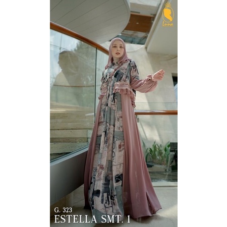 gamis muslim dress luna estella
